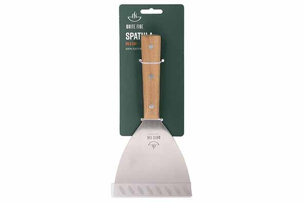 White Fire BBQ Spatel – Eiken Handvat