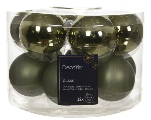 Kerstbal glas mix Rosemarijn