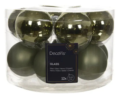 Kerstbal glas mix Rosemarijn
