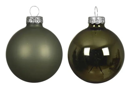 Kerstbal glas mix Rosemarijn