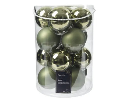 Kerstballen glas mix Rosemarijn