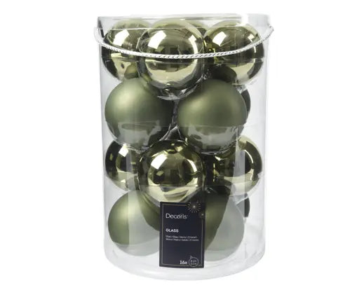 Kerstballen glas mix Rosemarijn