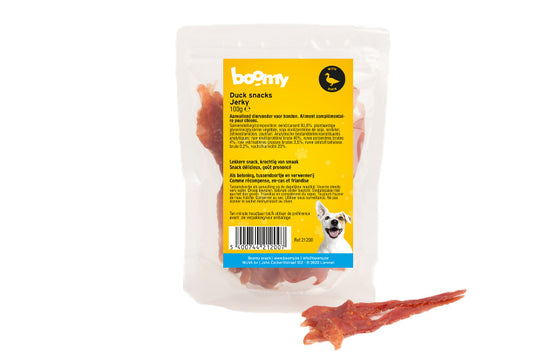 Boomy Jerky Rolls Duck 100g