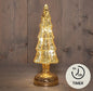 Kerstboompje glas led goud