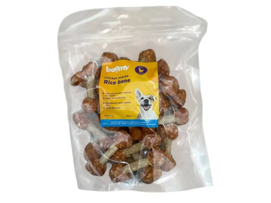 Boomy Chicken Snacks Rice Bone Hondensnacks — 500g