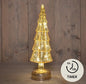 Kerstboompje glas led goud