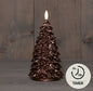 Kaars kerstboom wax 3D vlam keuze uit diverse kleuren
