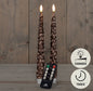 Dinerkaars kerstboom wax 3D vlam (keuze uit diverse kleuren)