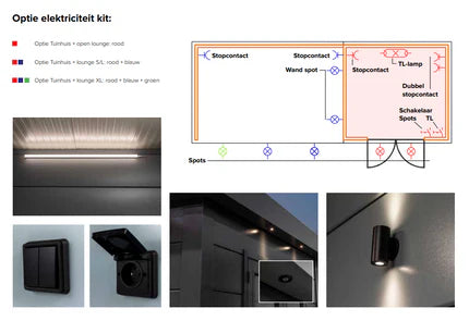 Optie Elektriciteit Classico Open Lounge Large