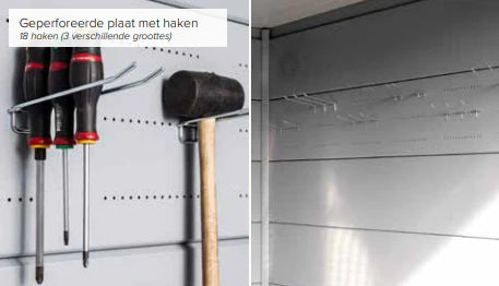 Optie Geperformeerde Plaat + Haken Classico 3024