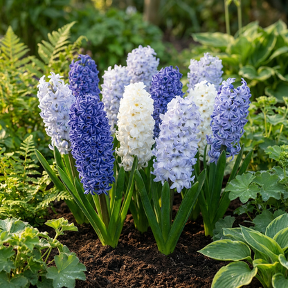 40x Hyacinthus Blue water mix - Blauwe hyacint - Blauw - Voorjaarsbloeier - Bolmaat 14/15