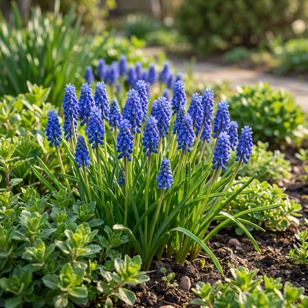 200x Muscari Armeniacum - Armeense druifhyacint - Blauw - Verwilderingsbol - Bolmaat 8/9