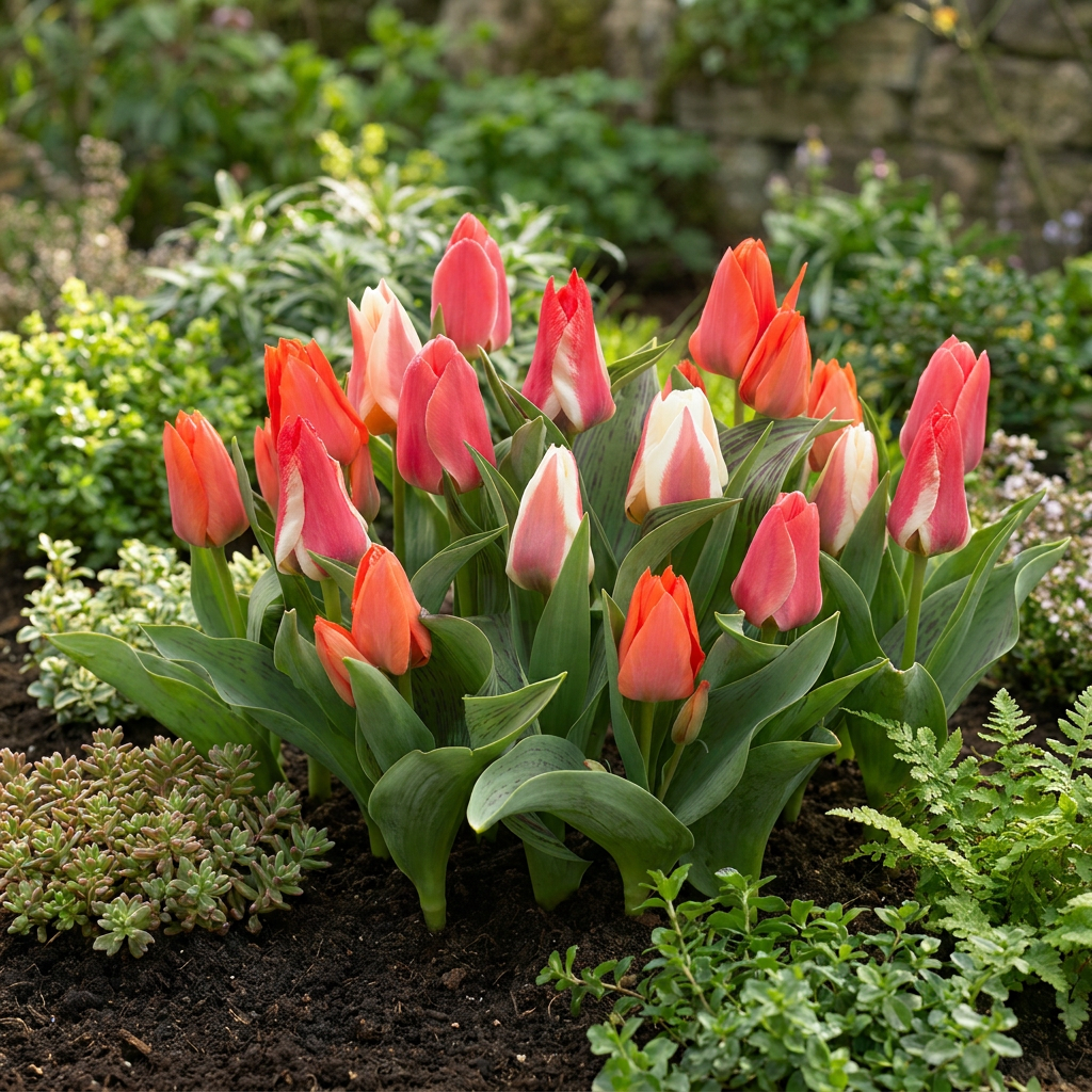 60x Tulipa Greigii mix - Greigii-tulp mix - Diversen - Voorjaarsbloeier - Bolmaat 11/12