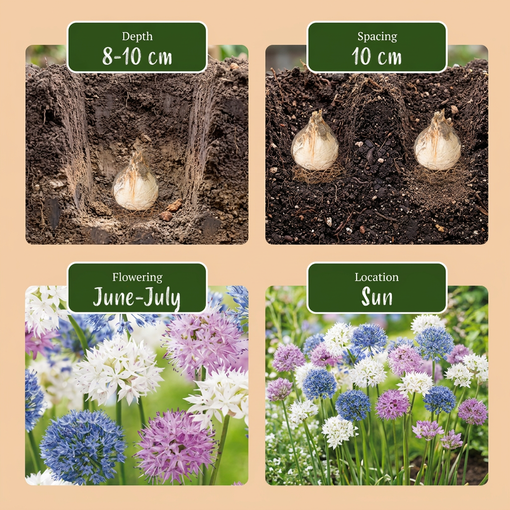 60x Allium Buzzing Beauties - Sierui Buzzing Beauties - Diversen - Zomerbloeier - Bolmaat 6/7